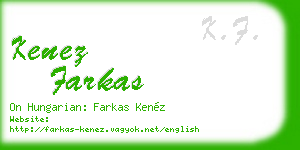 kenez farkas business card